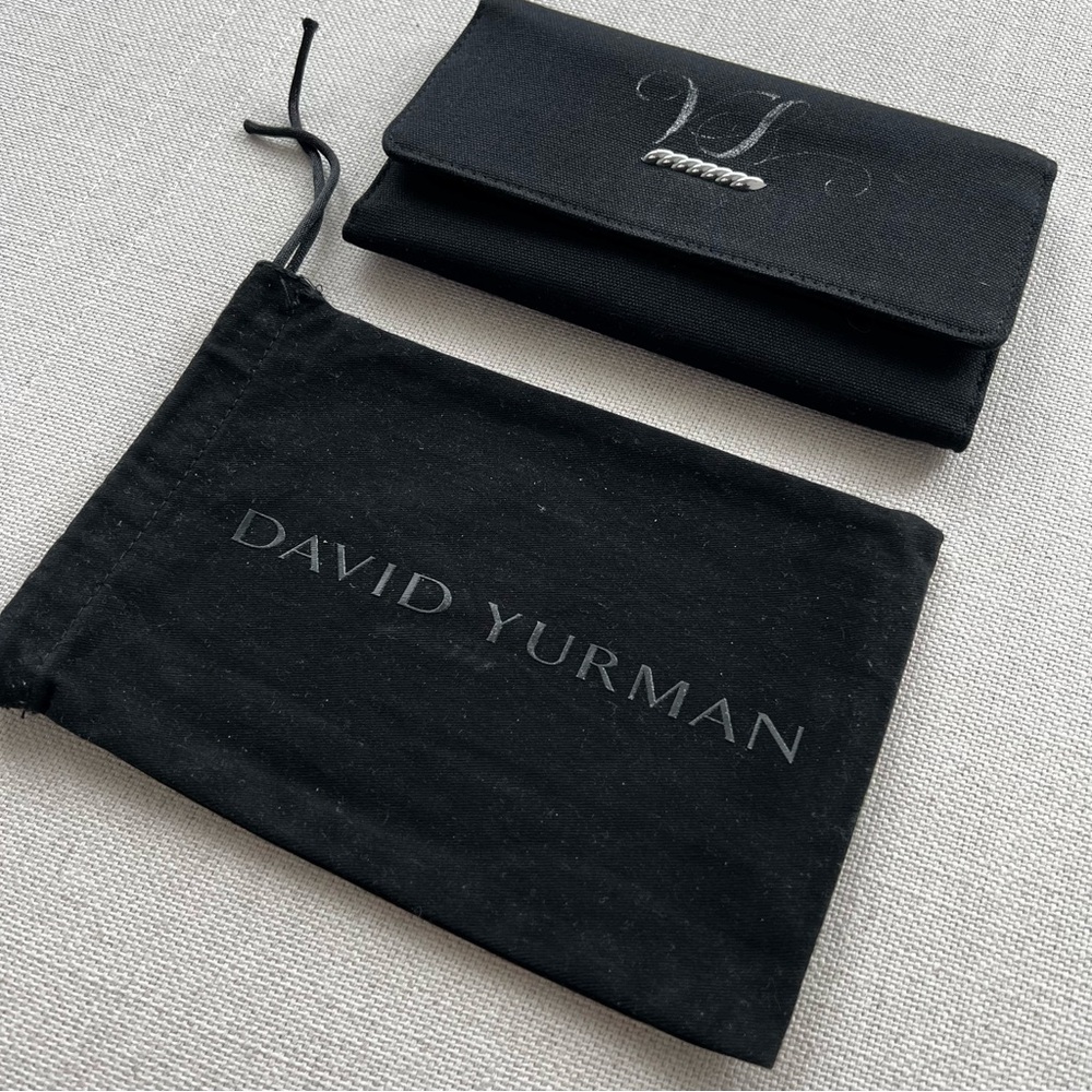 DAVID YURMAN Black Canvas Travel Jewellery Case